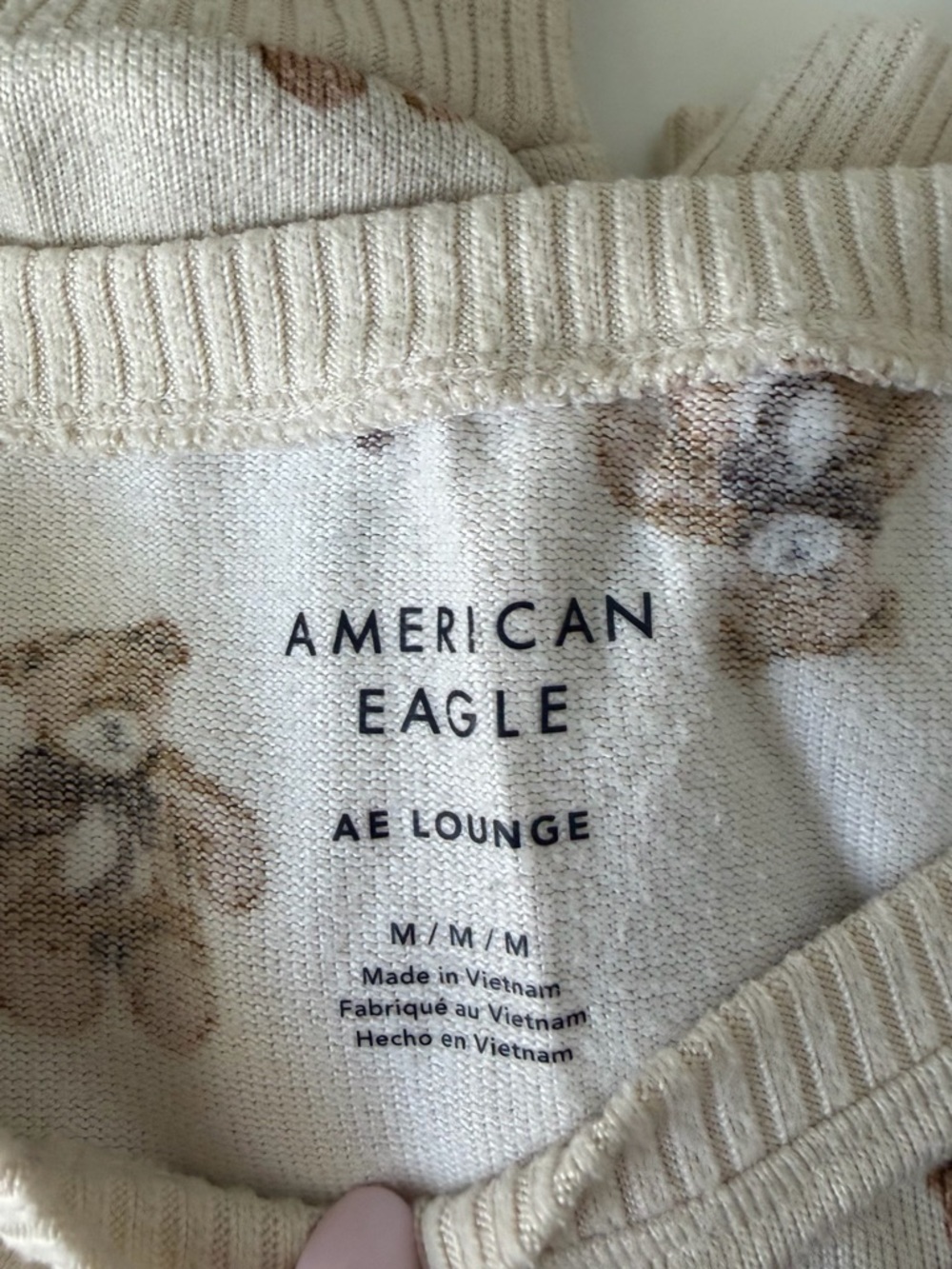 American Eagle Bear Print Loungewear Set - Picture 3 of 6